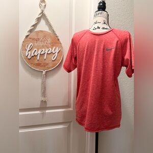 Nike Mens Dry Fit Heathered Red Tee